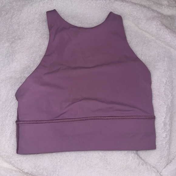 Lululemon longline bra size 4. Mauve pink color - Picture 2 of 4